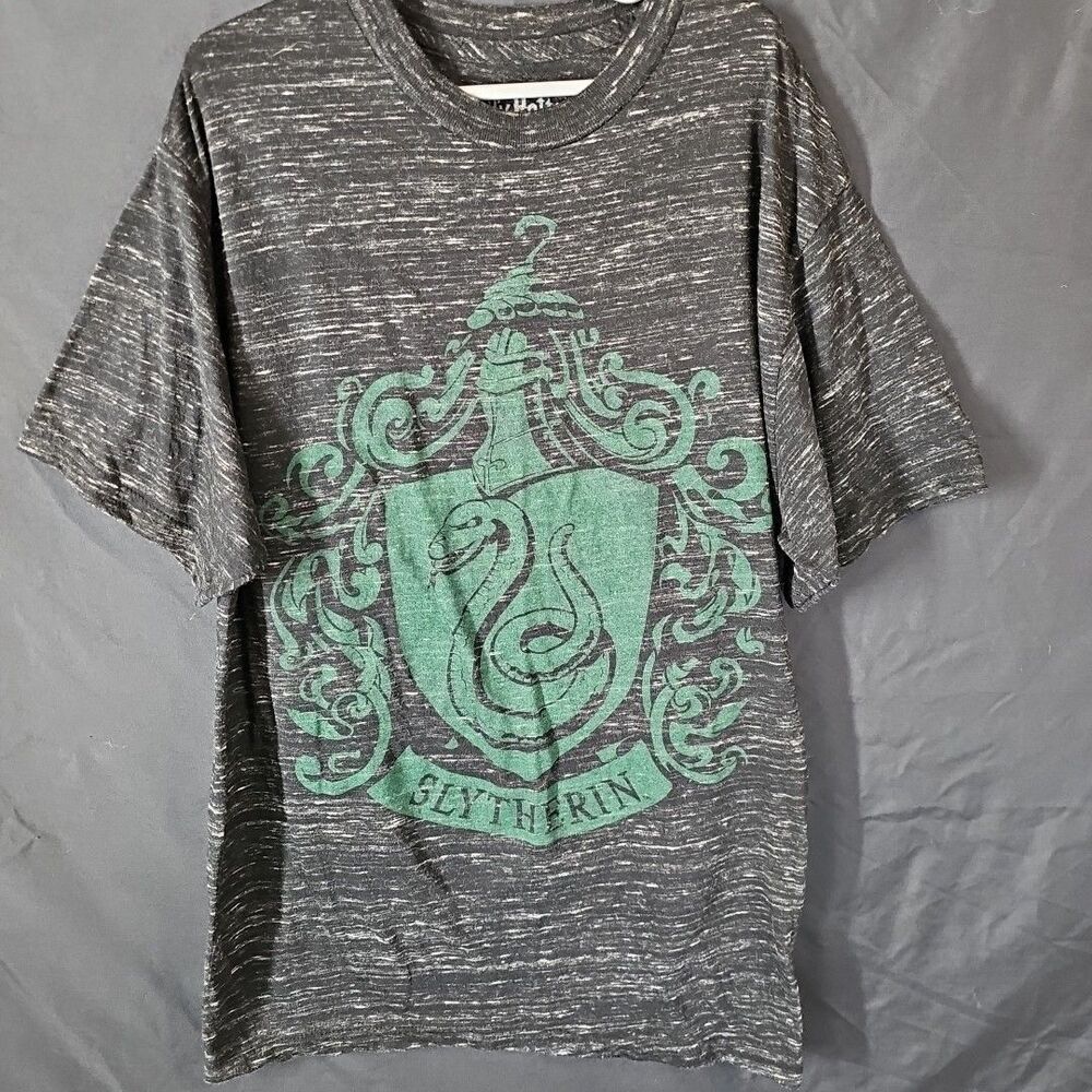 Harry Potter Slytherin House Crest Space Dye Short Sleeve T-Shirt Tee Women's S